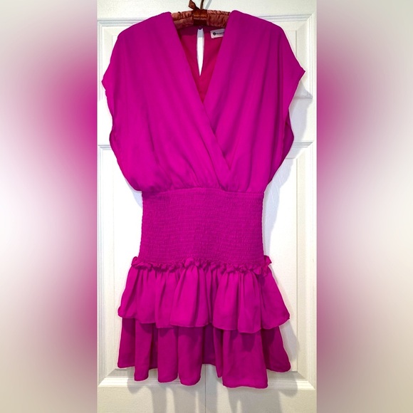 Vibrant Pink Sleeveless Dress - Picture 1 of 10